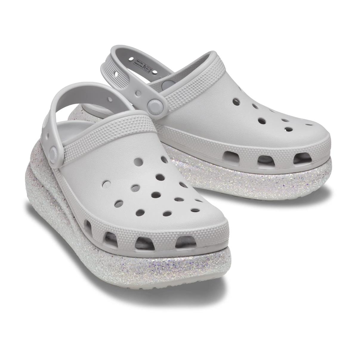 Unisex Clogs Crocs Classic Crush Clog Atmosphere/Glitter