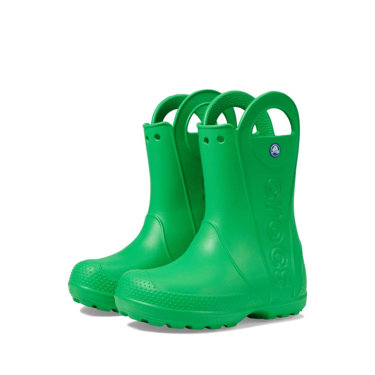 Children Unisex Boots Crocs Kids Handle It Rain Boot Toddler/little Kid Grass Green