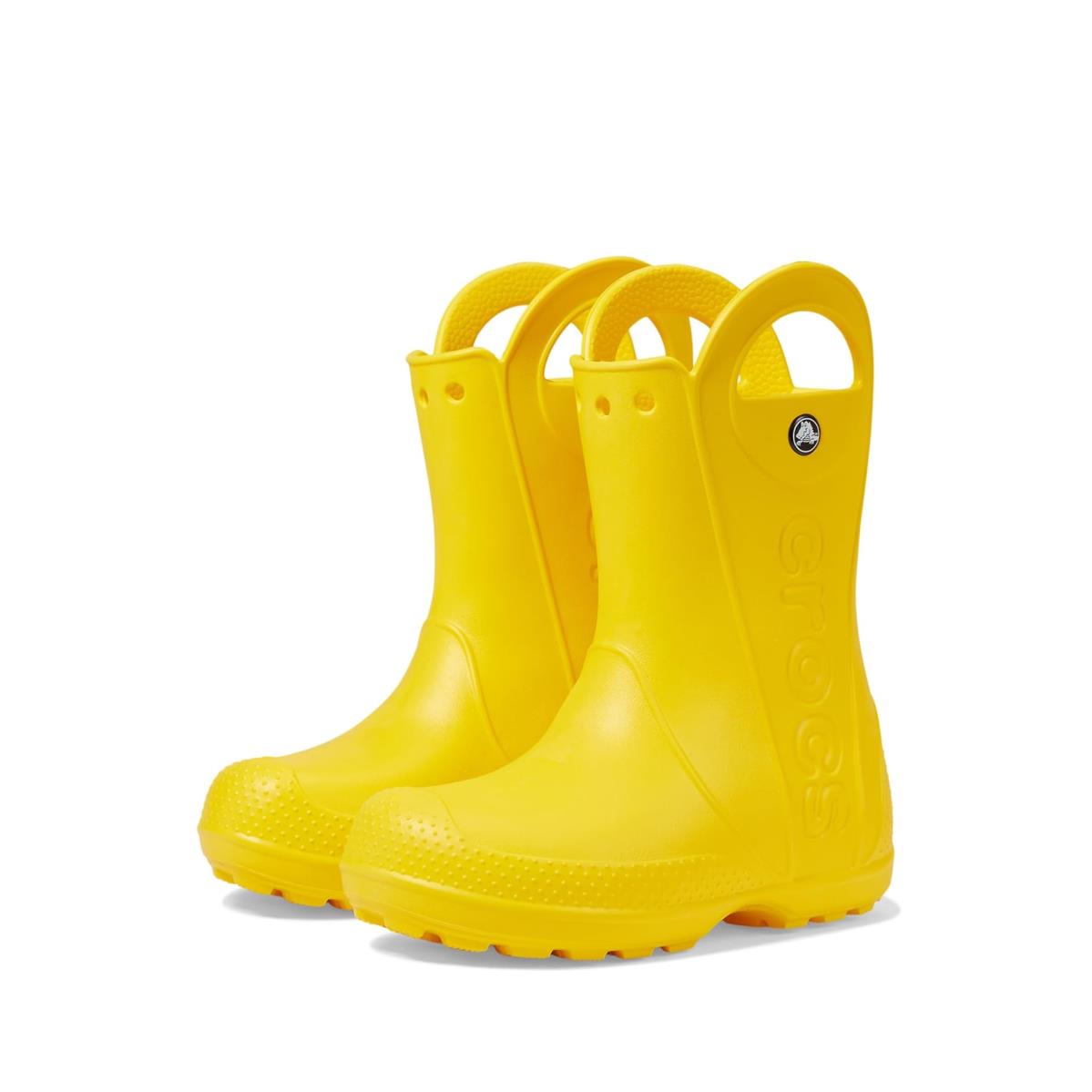 Children Unisex Boots Crocs Kids Handle It Rain Boot Toddler/little Kid Yellow