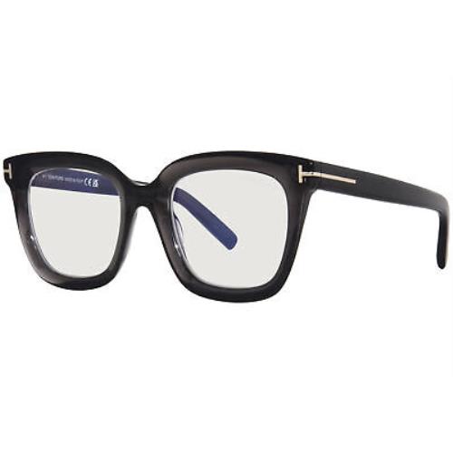 Tom Ford TF5880-B 020 Eyeglasses Women`s Transparent Dark Grey Full Rim 51mm