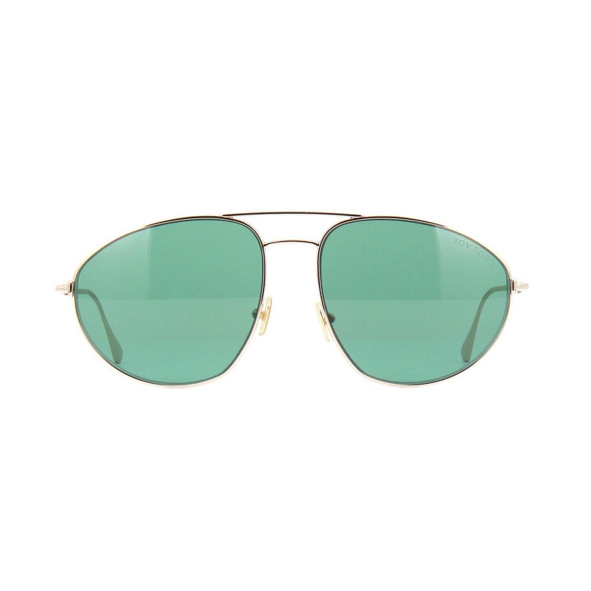 Tom Ford Cobra FT 0796 Rose Gold/green 28N Sunglasses