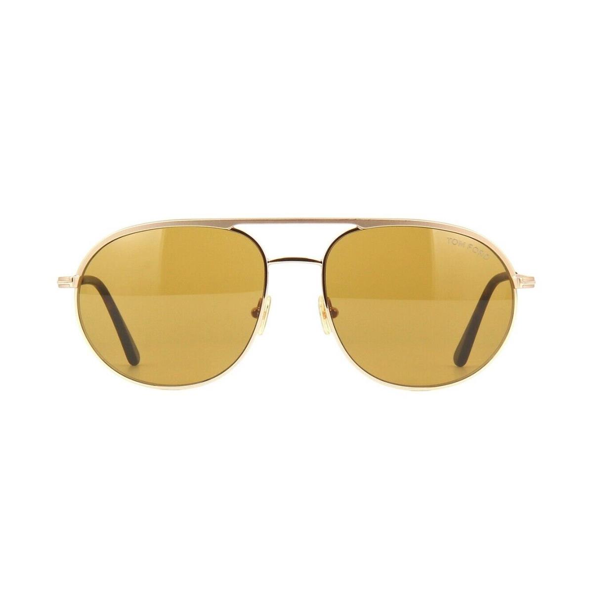 Tom Ford Gio FT 0772 Shiny Rose Gold/brown 29E Sunglasses