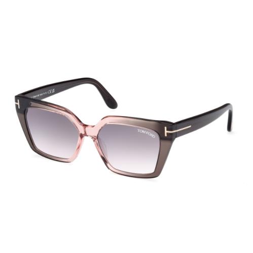 Tom Ford Winona FT1030 20G Grey-grey/brown Gradient/mirrored Women`s Sunglasses