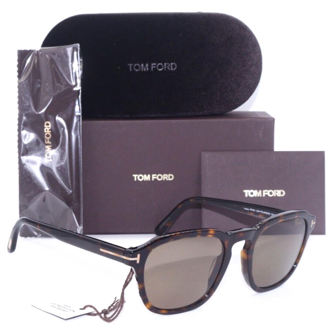 Tom Ford TF 931 52H Avery Havana/polarized Brown Lens Sunglasses 52-21 - Frame: HAVANA GOLD, Lens: BROWN POLARIZED