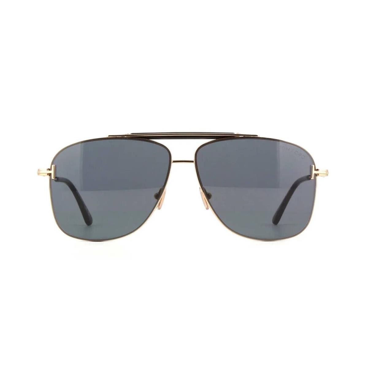 Tom Ford Jaden FT 1017 Shiny Gold/grey 28A Sunglasses