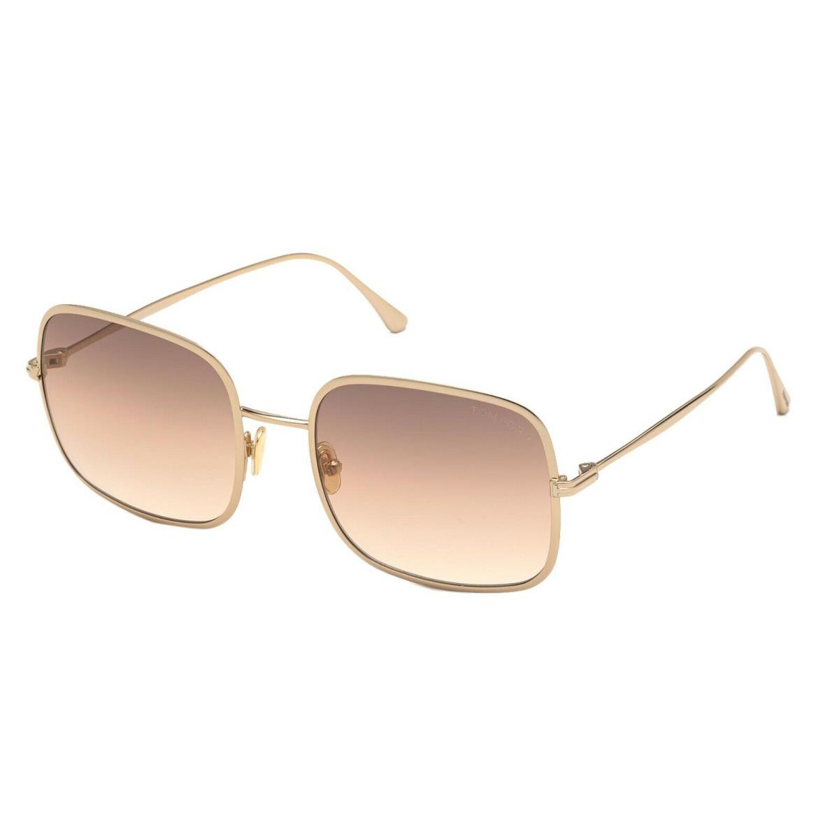 Tom Ford Keira FT 0865 Rose Gold/brown Amber Shaded 28F Sunglasses