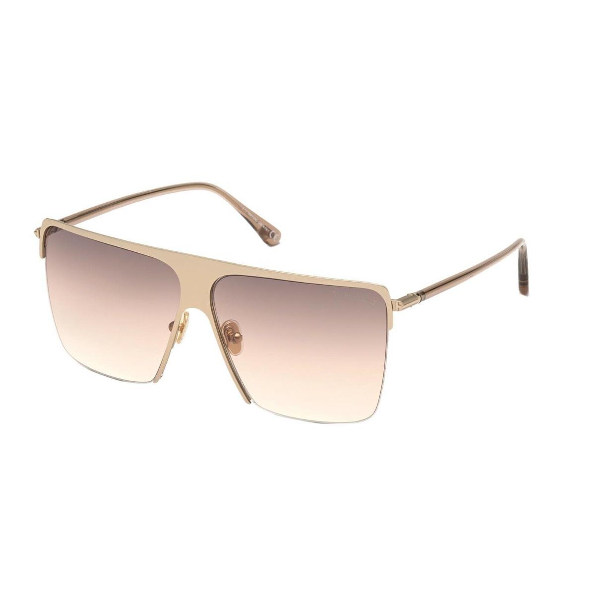 Tom Ford Sofi FT 0840 Shiny Rose Gold/brown Shaded 28F Sunglasses