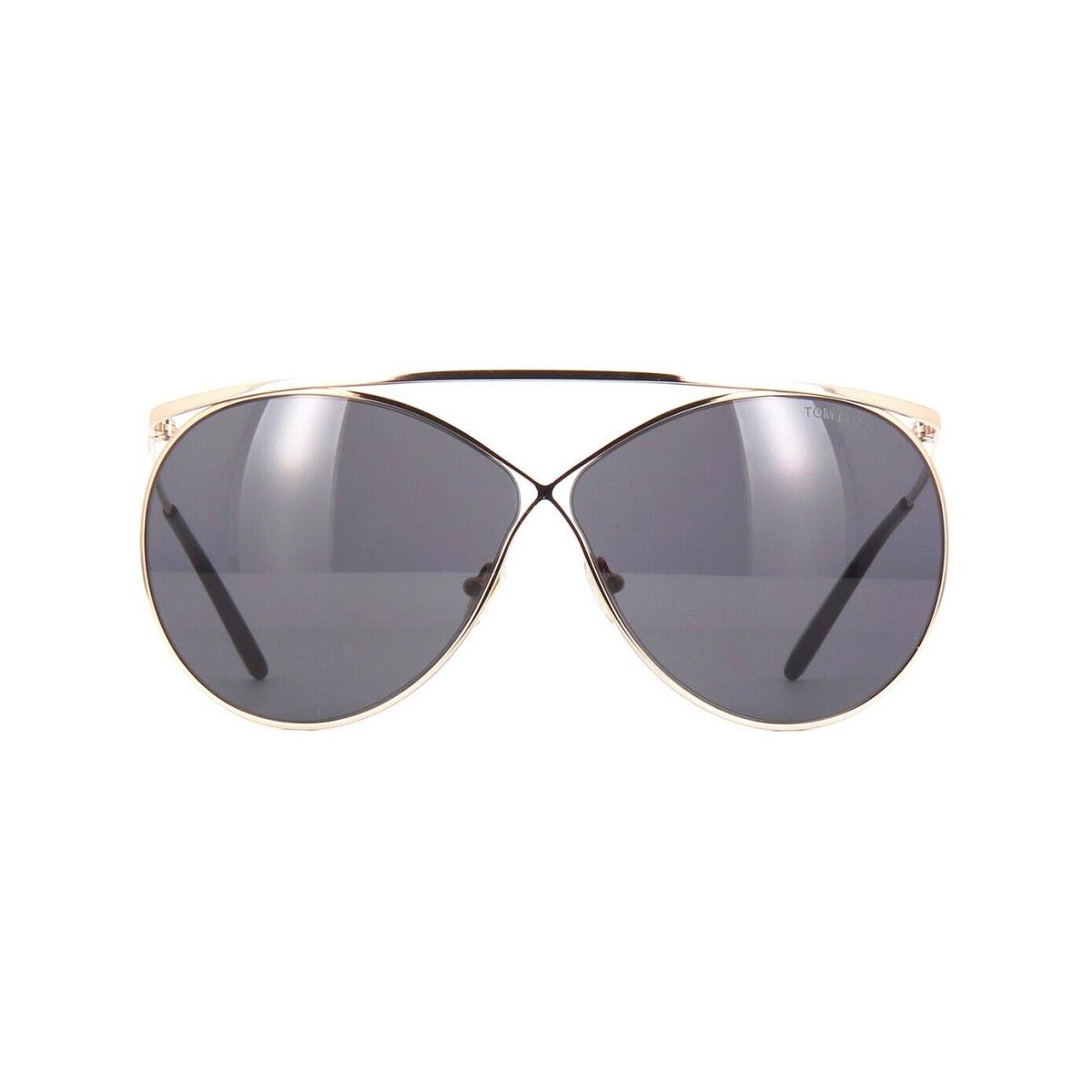 Tom Ford Stevle FT 0761 Shiny Rose Gold/grey 28A B Sunglasses