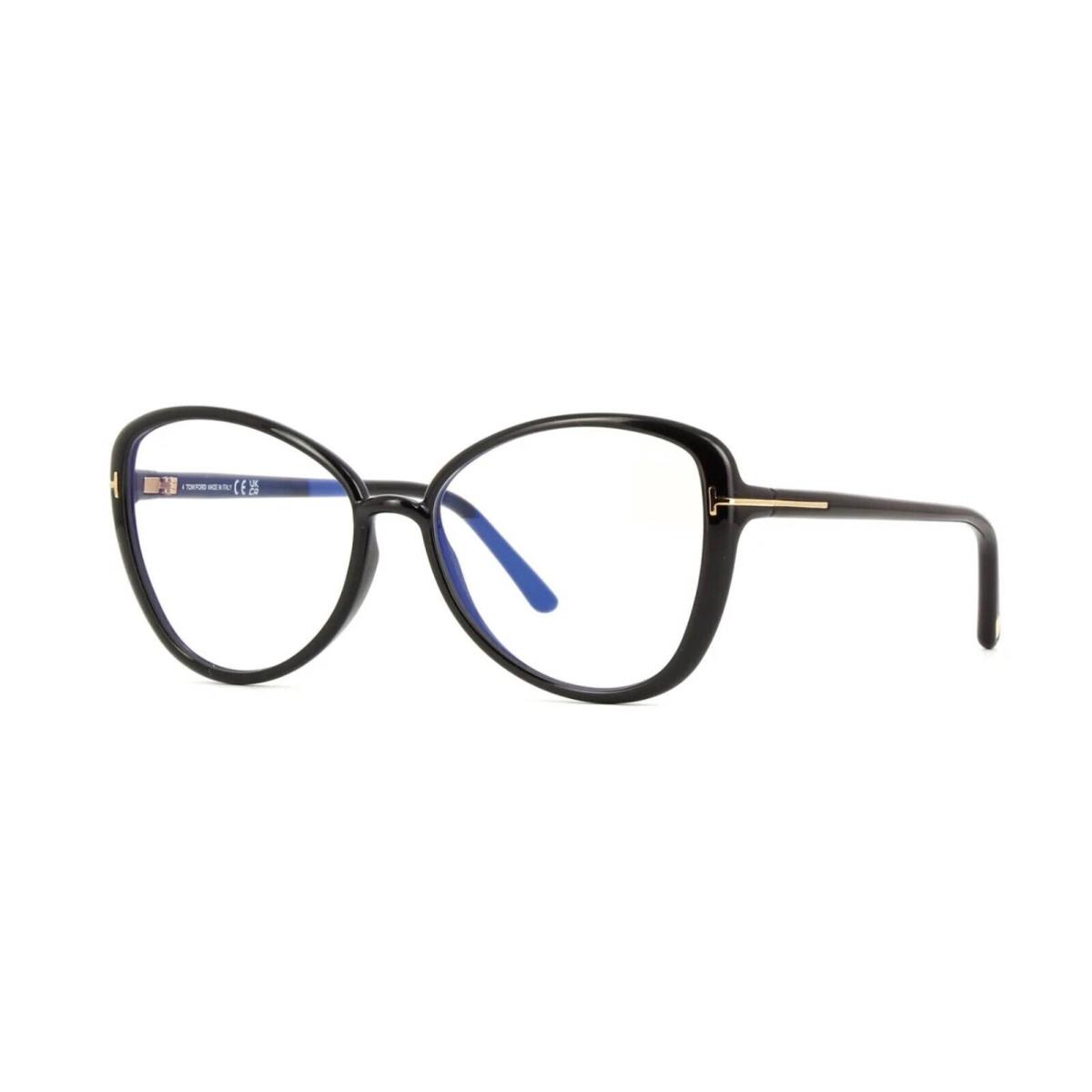 Tom Ford FT5907-B Blue Block Shiny Black 001 Eyeglasses