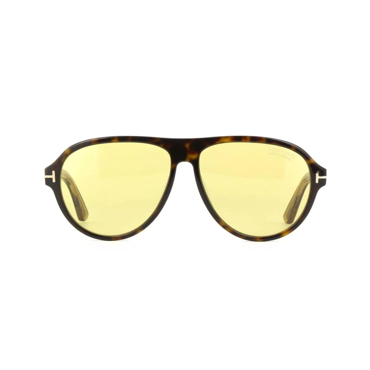 Tom Ford Quincy FT 1080 Dark Havana/yellow Photochromic 52N Sunglasses