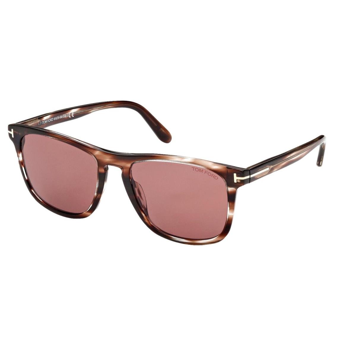 Tom Ford GERARD-02 FT 0930 Striped Brown/bordeaux 56S Sunglasses