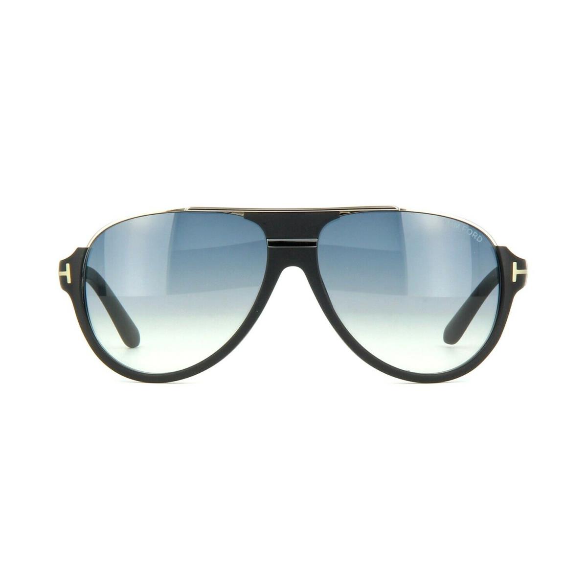 Tom Ford Dimitry FT 0334 Matte Black/blue Shaded 02W Sunglasses