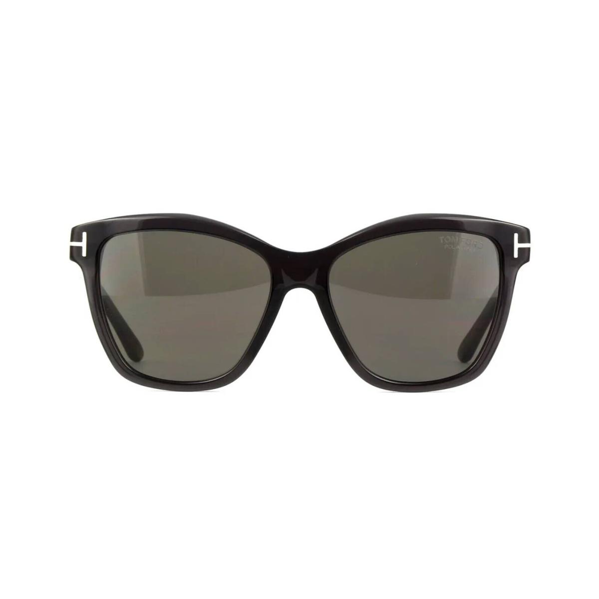 Tom Ford Lucia FT 1087 Shiny Black/grey Polarized 05D Sunglasses