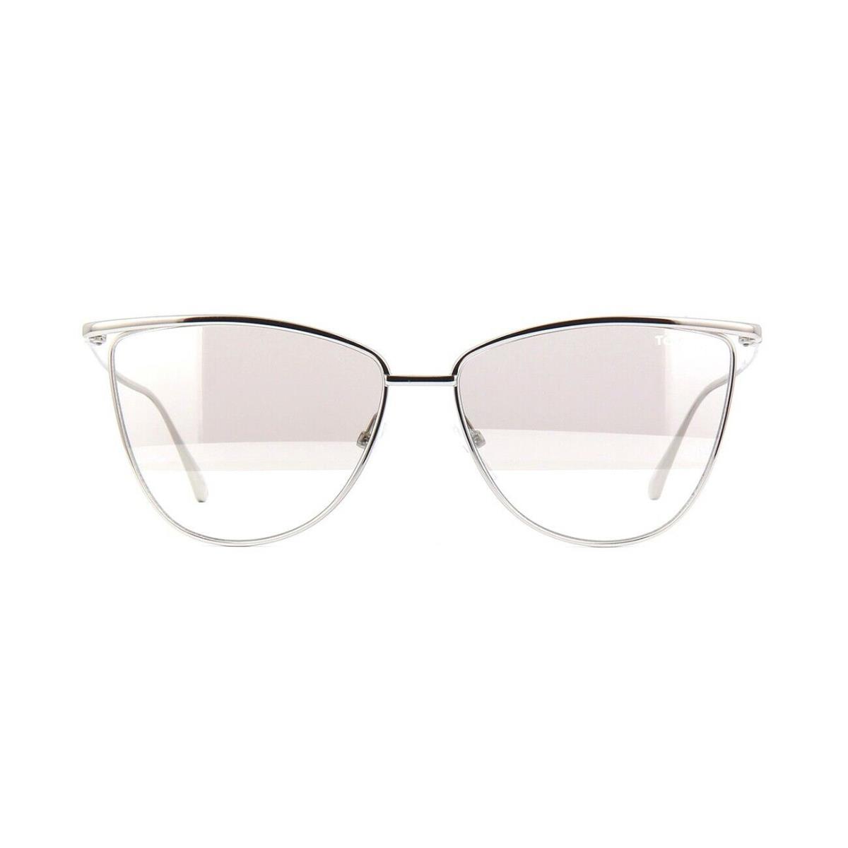 Tom Ford Veronica FT 0684 Silver/clear with Silver Semi Mirror 16B Sunglasses