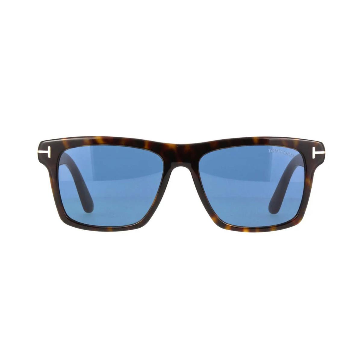 Tom Ford BUCKEY-02 FT 0906 Dark Havana/blue 52V Sunglasses