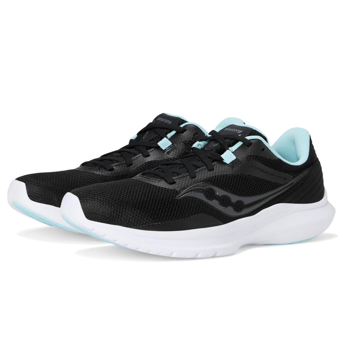 Woman`s Sneakers Athletic Shoes Saucony Convergence Black/Aqua