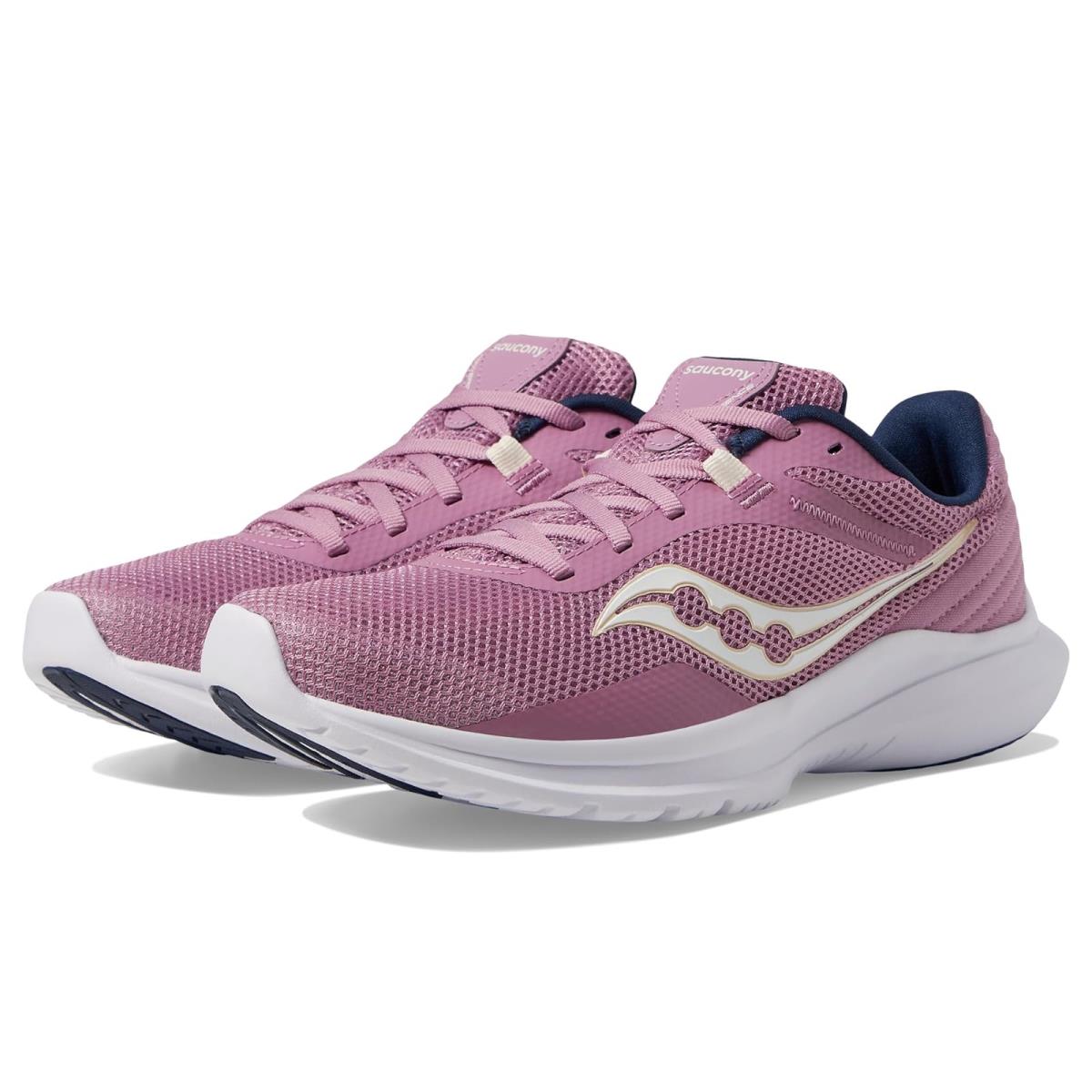 Woman`s Sneakers Athletic Shoes Saucony Convergence Orchid/Navy