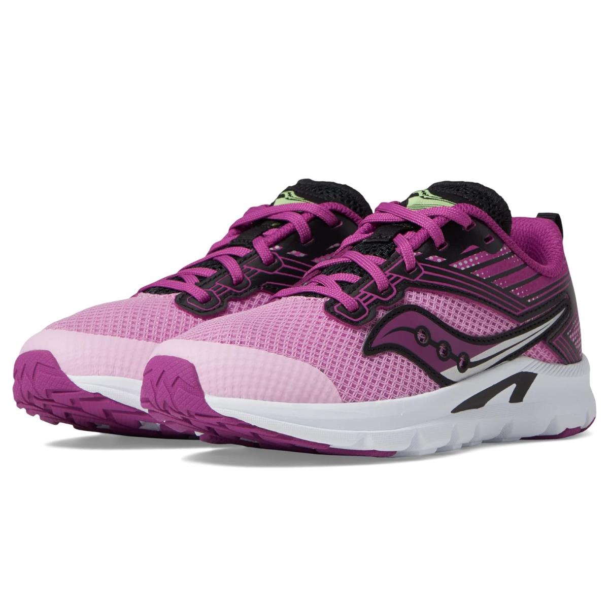 Girl`s Sneakers Athletic Shoes Saucony Kids Axon Little Kid/big Kid - Purple/Pink