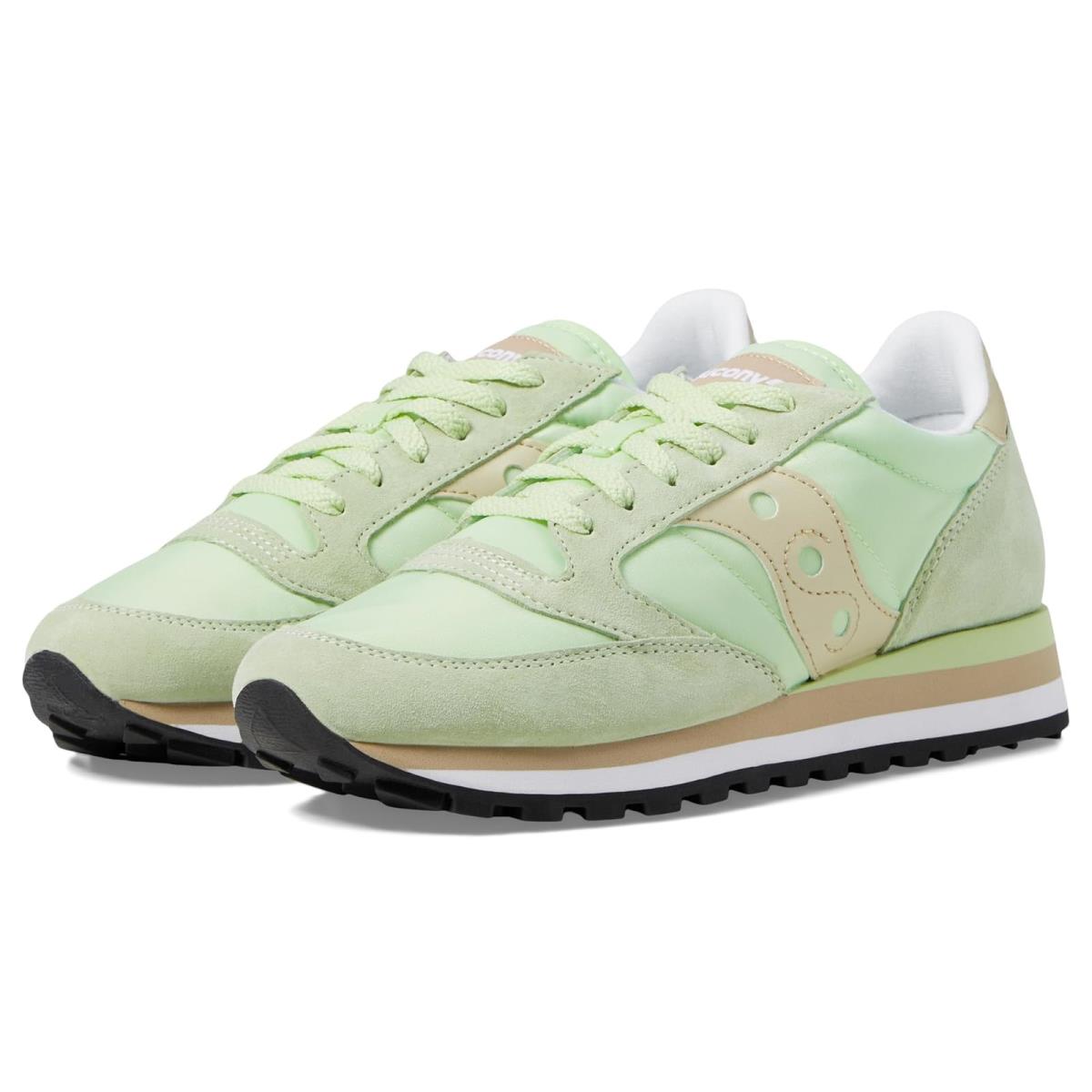 Woman`s Sneakers Athletic Shoes Saucony Originals Jazz Triple Green/Gold