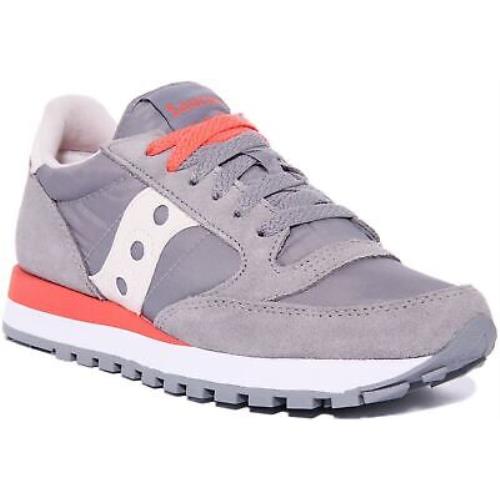 Saucony Jazz Orig W Womens Lace Up Canvas Sneakers In Silver Size US 5 - 11 - SILVER