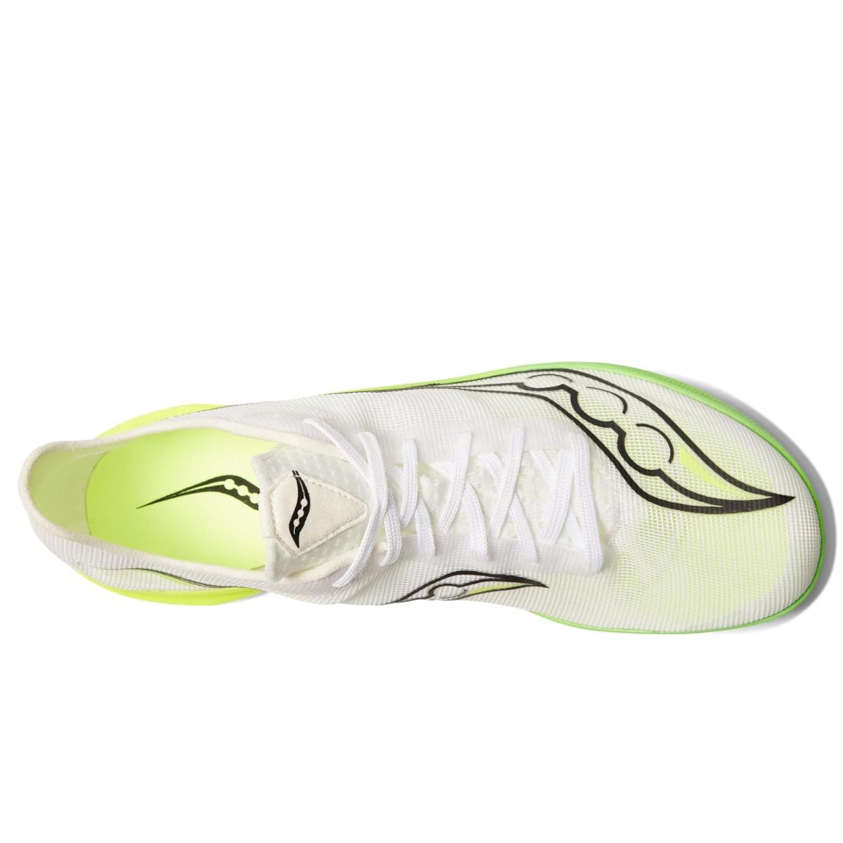 Man`s Sneakers Athletic Shoes Saucony Endorphin Cheetah White/Slime