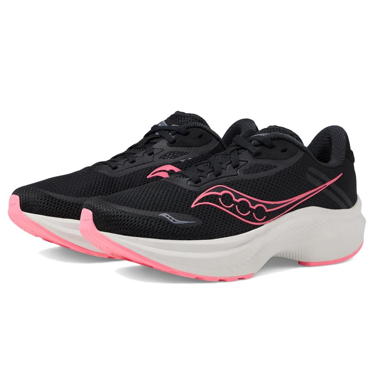 Woman`s Sneakers Athletic Shoes Saucony Axon 3 - Black/White