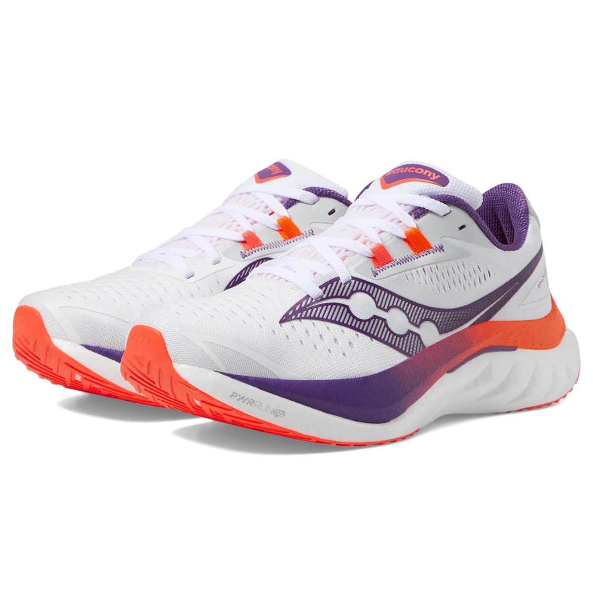 Woman`s Sneakers Athletic Shoes Saucony Endorphin Speed 4 White/Violet