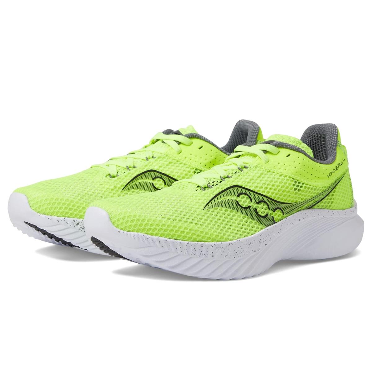 Man`s Sneakers Athletic Shoes Saucony Men`s Kinvara 14 Citron/Black