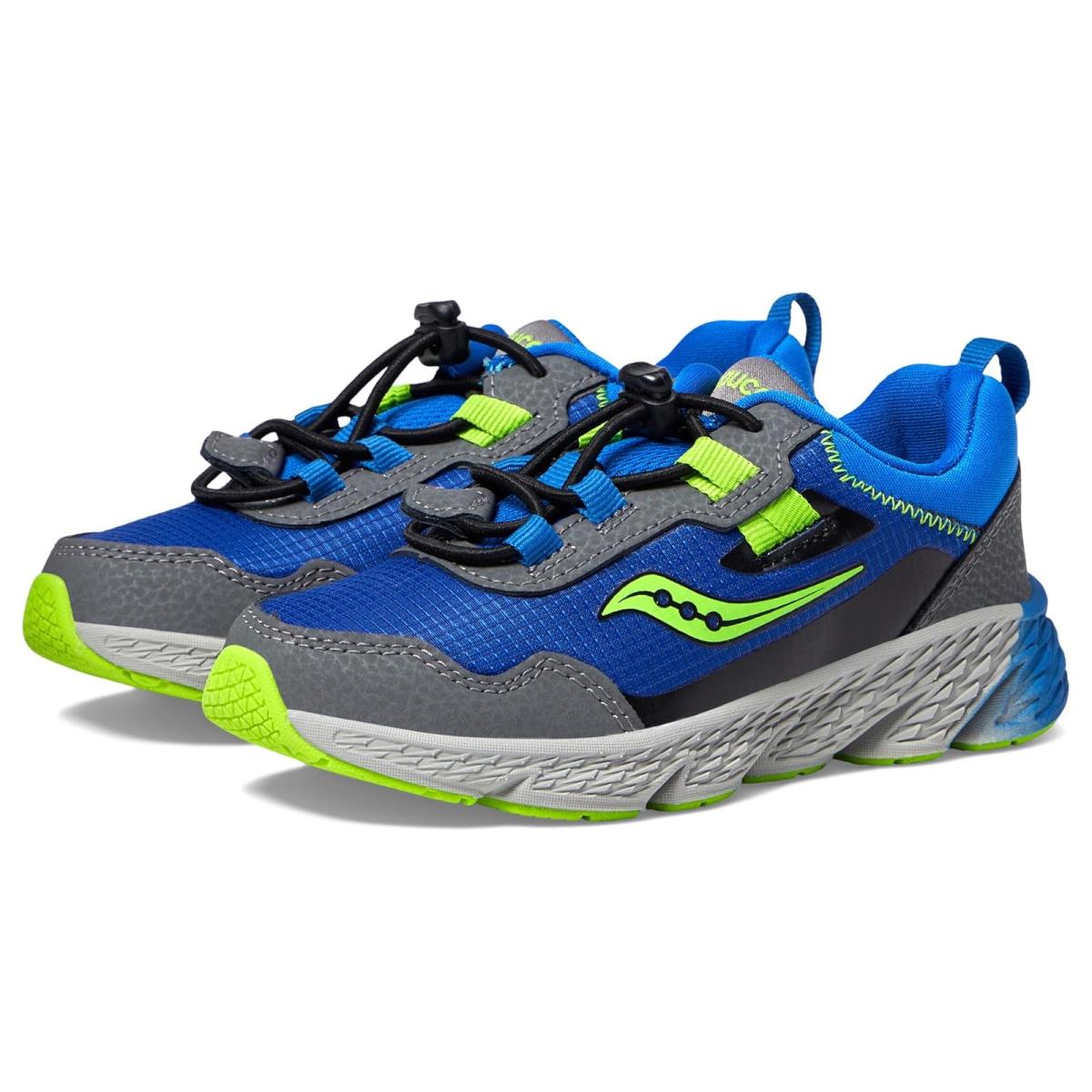 Unisex Shoes Saucony Kids Wind Shield 3.0 Little Kid/big Kid Blue/Green