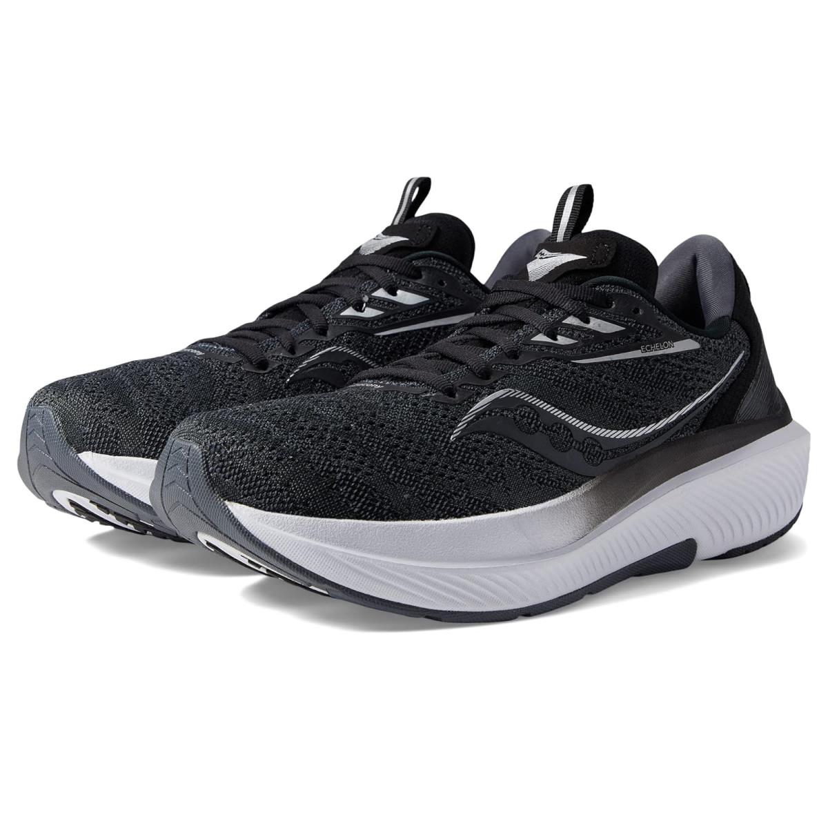 Man`s Sneakers Athletic Shoes Saucony Echelon 9 Black/White