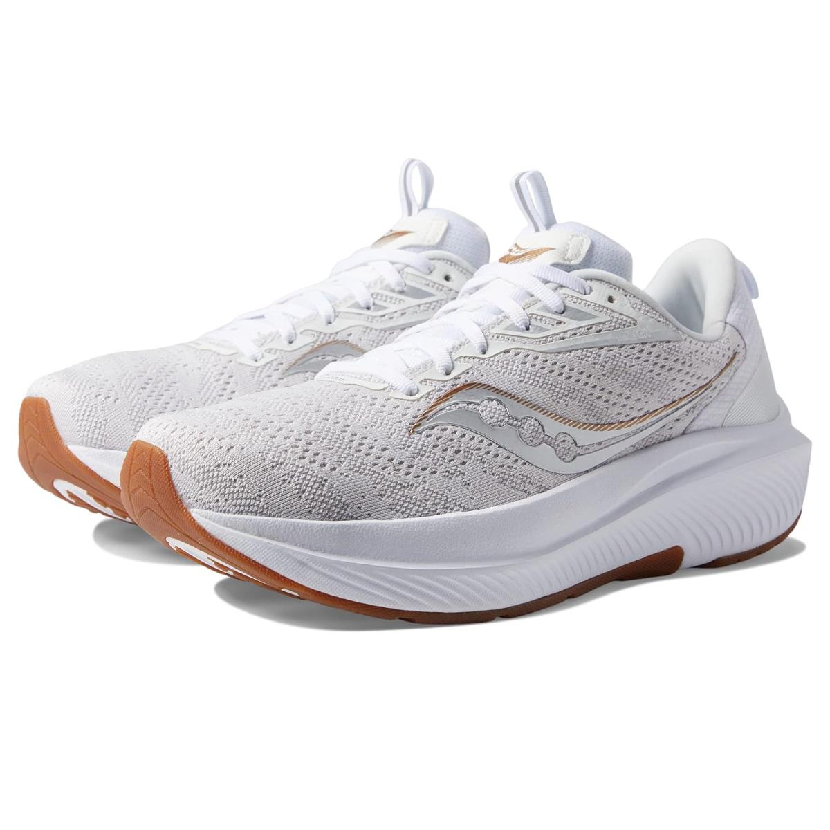 Man`s Sneakers Athletic Shoes Saucony Echelon 9 White/Gum