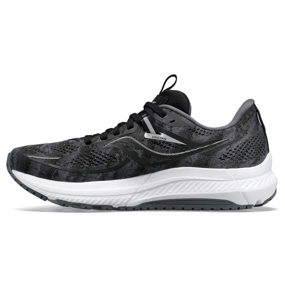 Saucony Women`s Omni 21 Running Shoe Black/white 7.5 Sz_7.5_Black/White - Black/White