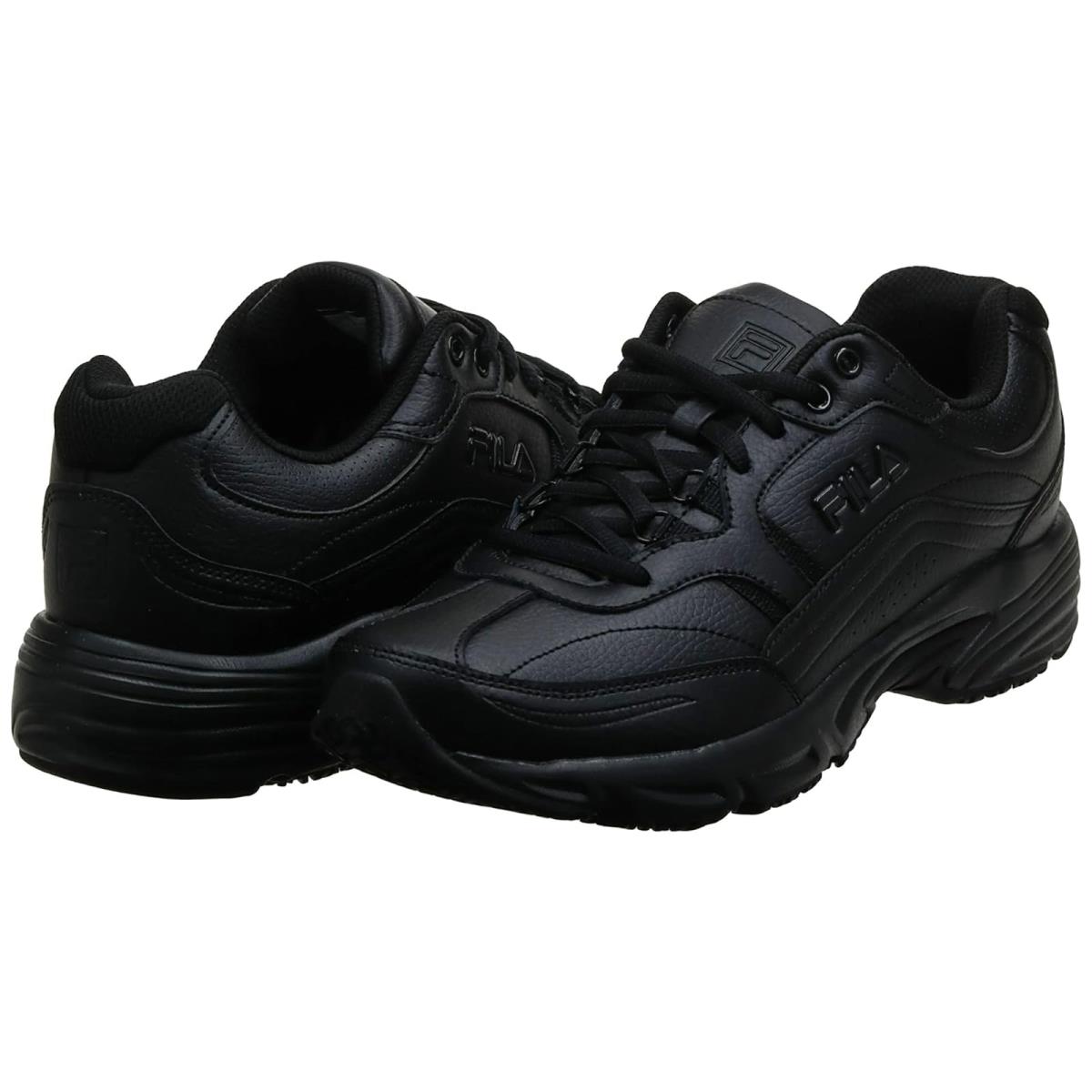 Woman`s Sneakers Athletic Shoes Fila Memory Workshift Black/Black/Black