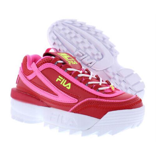 Fila Disruptor Ii Exp Girls Shoes - Red/Pink, Main: Red