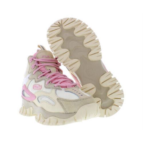 Fila Ray Tracer Tr 2 Mid Womens Shoes - Khaki/Pink, Main: Brown