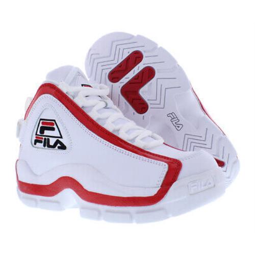 Fila Grant Hill 2 Gs Boys Shoes - White/Red, Main: White