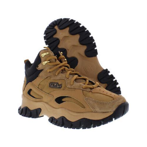 Fila Ray Tracer Tr 2 Mid Mens Shoes - Wheat/Black/Wheat, Main: Brown