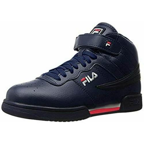 Fila Mens F-13V Lea/syn Casual Sneakers 1VF059LX-460 Fnavy/wht/fred Size 11