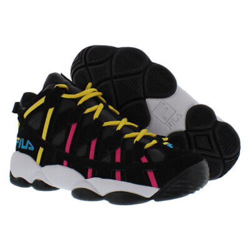 Fila Stackhouse Spaghetti Mens Shoes Size 9 Color: Black/yellow/pink - Black/Yellow/Pink, Main: Black