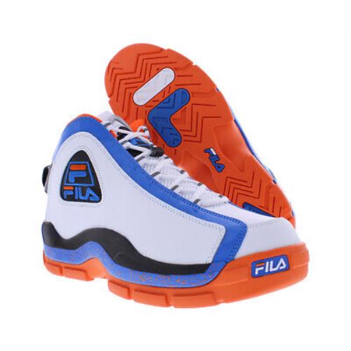Fila Grant Hill 2 Mens Shoes Size 7.5 Color: White/electric Blue/red Orange