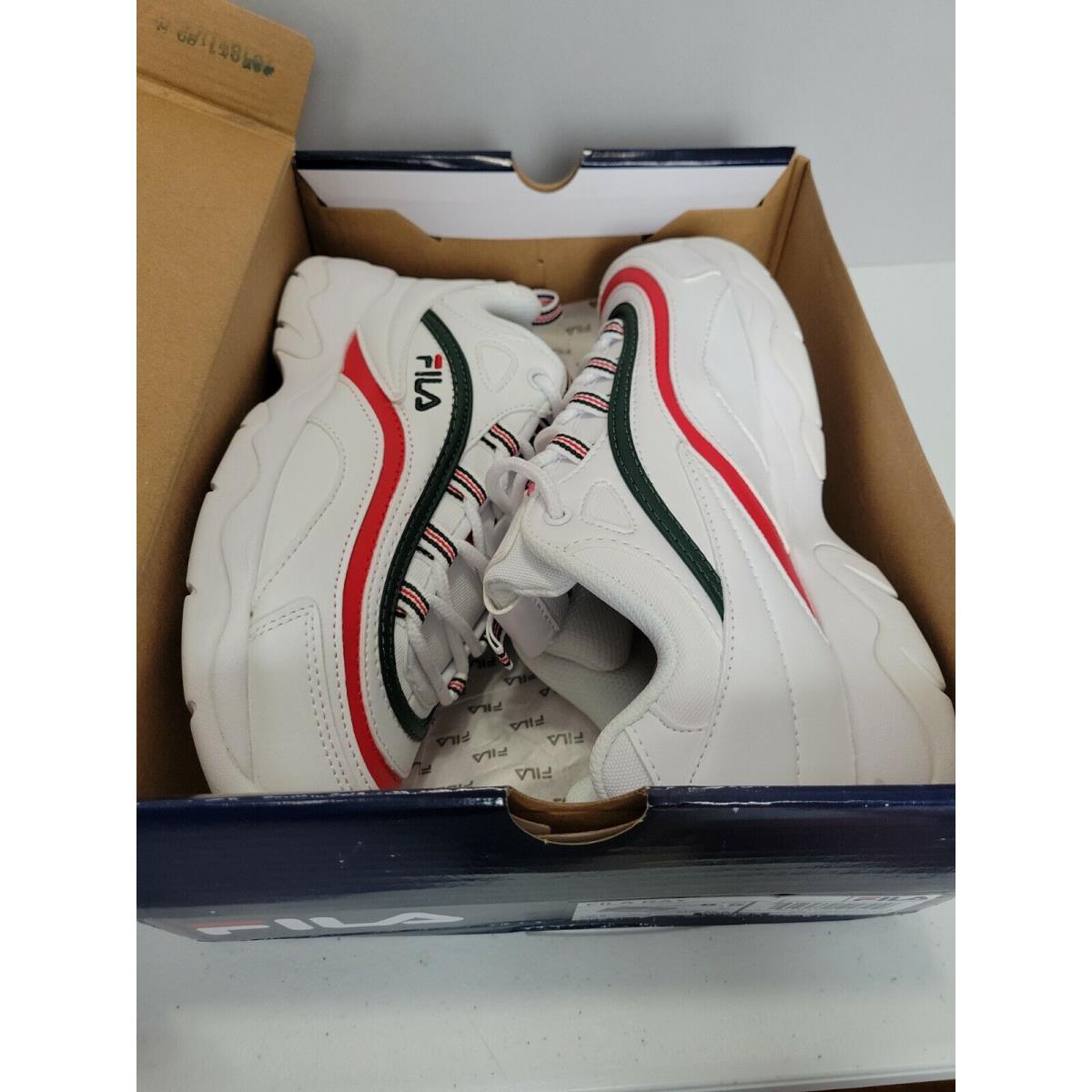 Fila ray white green red best sale