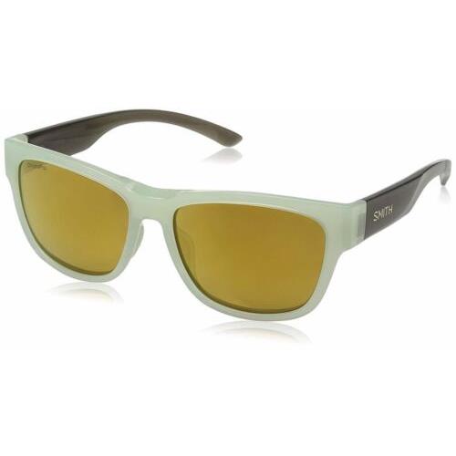 Smith Optics Ember Polarized Sunglasses in Ice Smoke with Bronze Mirror Lens