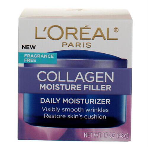 5 Pack L`oreal Paris Collagen Daily Face Moisturizer 1.7 oz