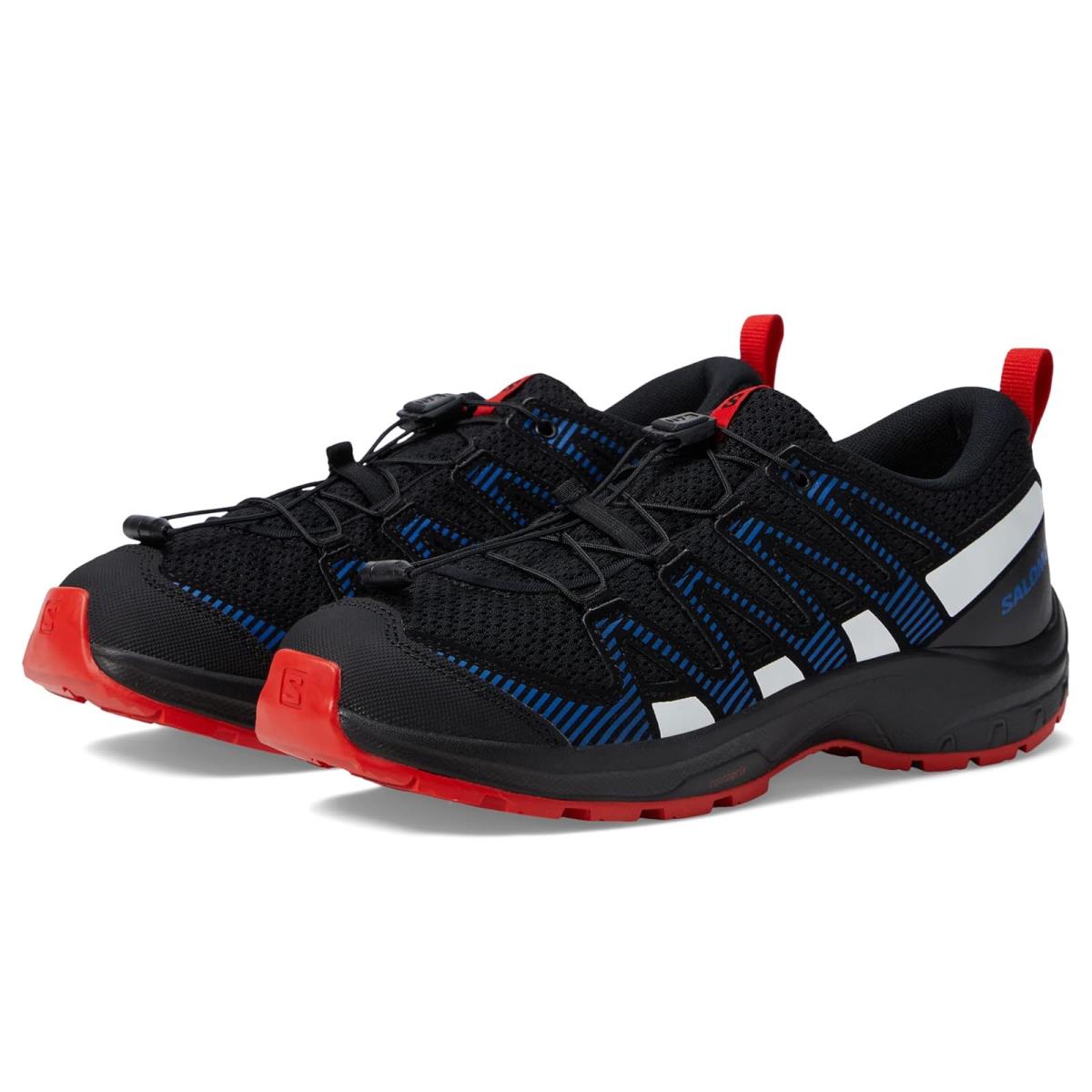 Children Unisex Shoes Salomon Kids Xa Pro V8 Little Kid/big Kid - Black/Lapis Blue/Fiery Red