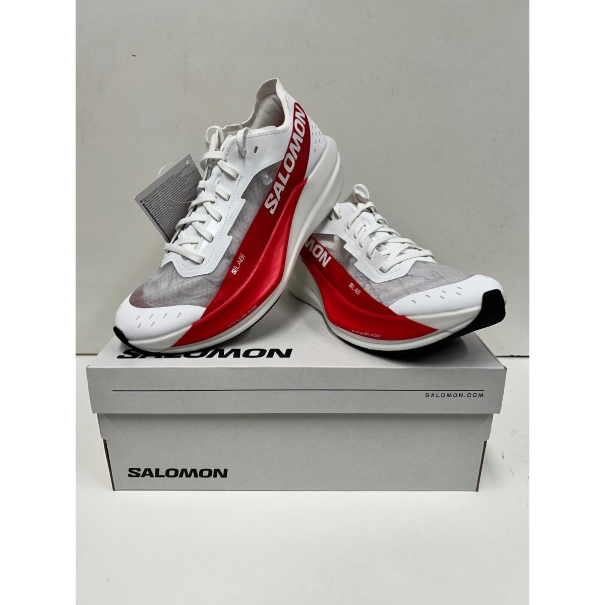 Salomon S/lab Phantasm 2 Unisex-sized Running Shoes White/White/High Risk Red