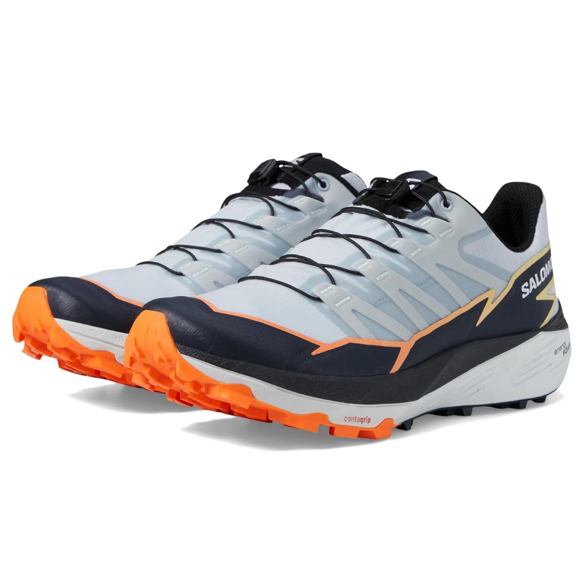 Man`s Sneakers Athletic Shoes Salomon Thundercross Heather/India Ink/Shocking Orange