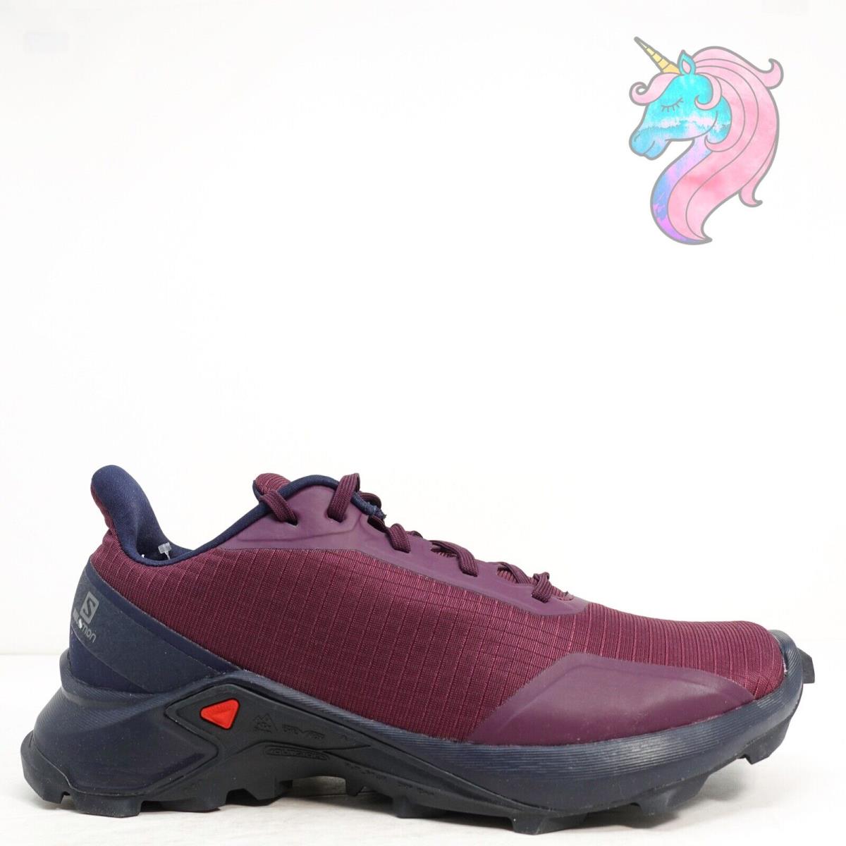 Salomon Alphacross Purple Trail Running Sneakers 408048 Womens Size 10