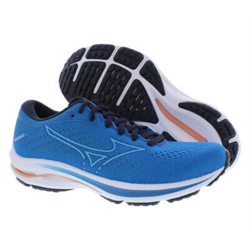 Mizuno Wave Rider Womens Shoes Size 7 Color: Blue/black/pink/white - Blue/Black/Pink/White, Main: Blue