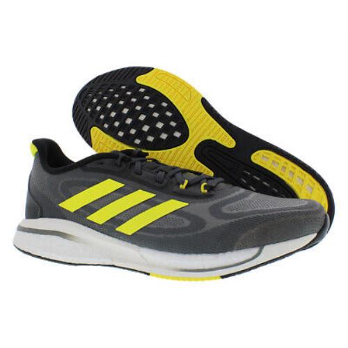 Adidas Supernova + Mens Shoes Size 11.5 Color: Grey Six/beam Yellow/dash Grey