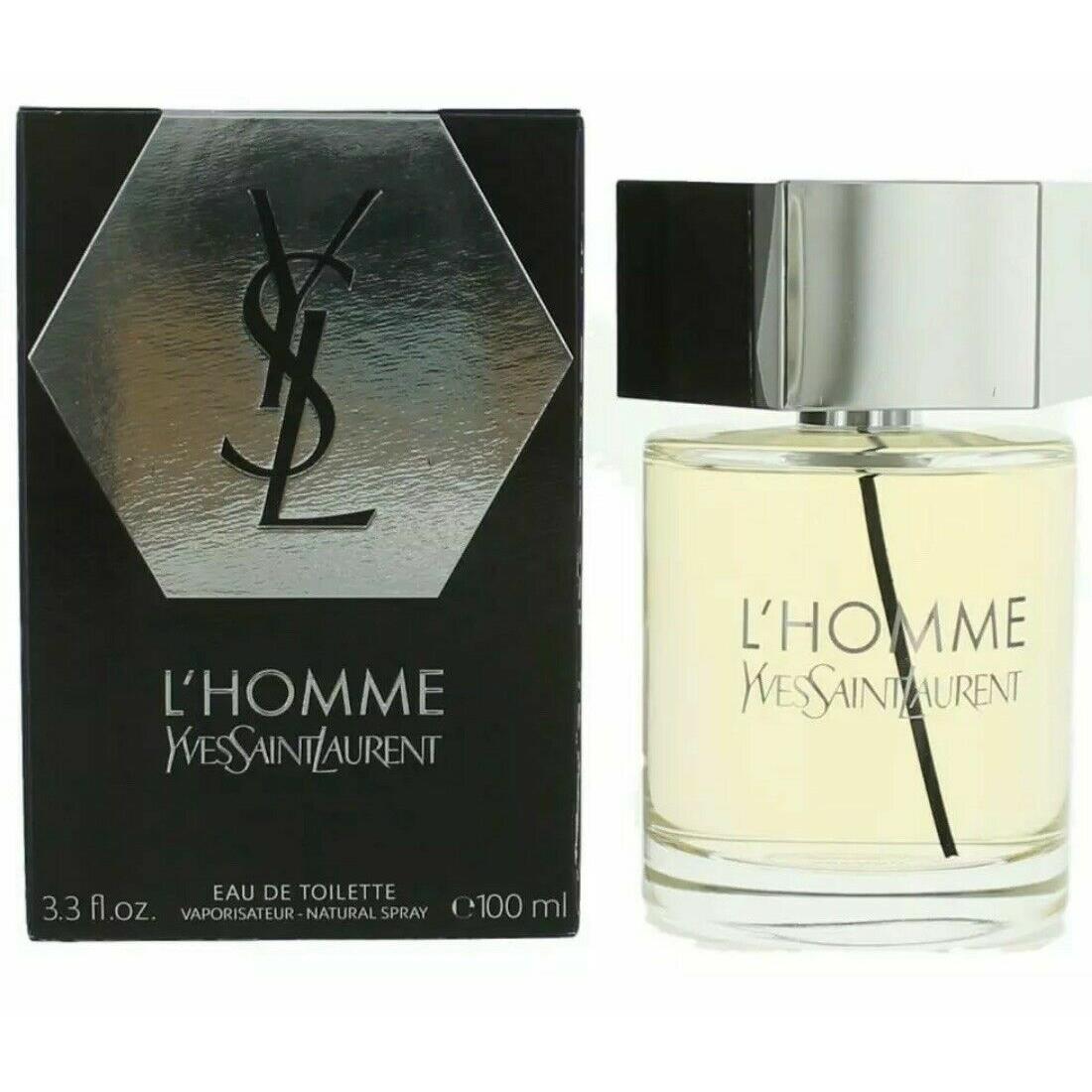 L`homme by Ysl Yves Saint Laurent Eau de Toillete Spray 3.3oz 100ml For Men